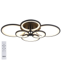 Lampa sufitowa czarna ŻYRANDOL LED MX0312-6BK
