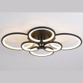 Lampa sufitowa czarna ŻYRANDOL LED MX0312-6BK